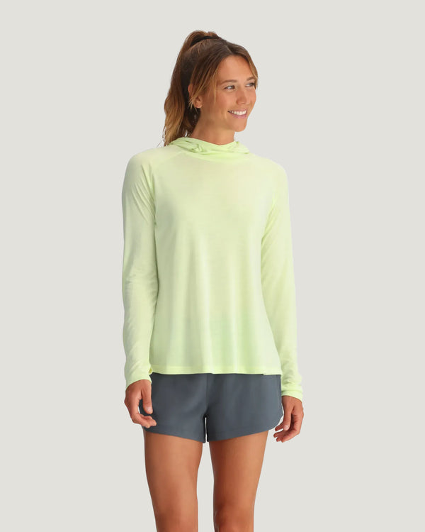 Women's Bamboo Lightweight Hoodie II - Lime