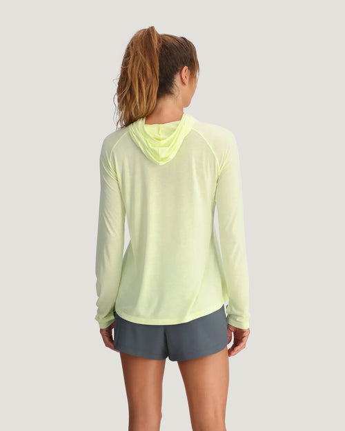 Women's Bamboo Lightweight Hoodie II - Lime