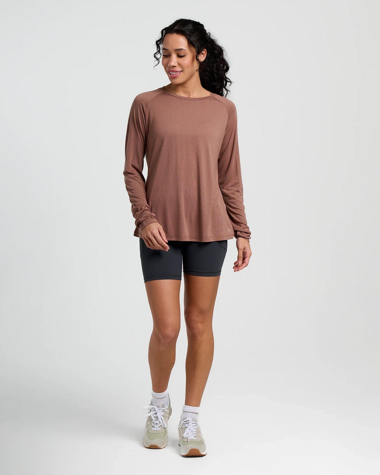 Women's Bamboo Lightweight Long Sleeve II - Nutmeg