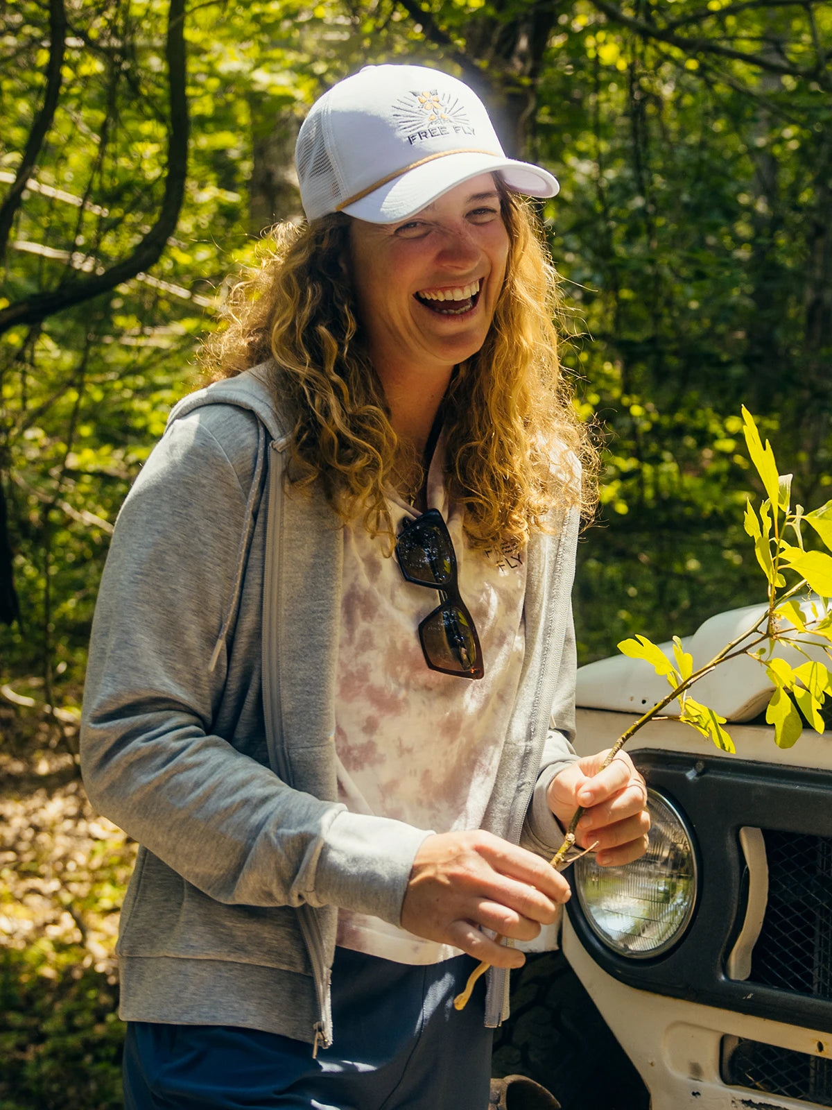 Women's Mellow Meadow Trucker Hat -  White