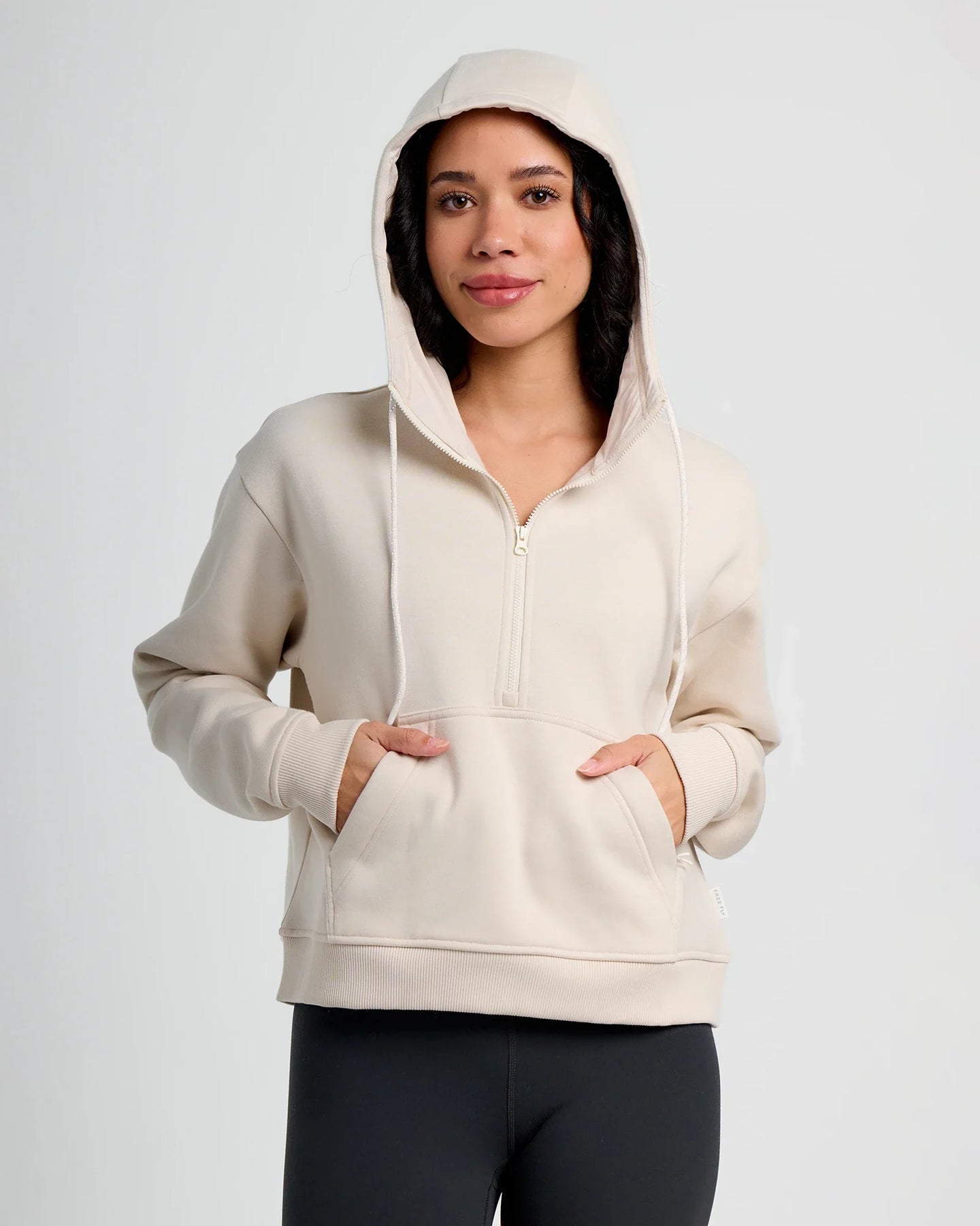 Women's Bamboo Northcoast Fleece Anorak - Stone