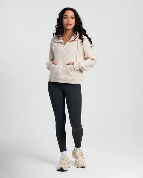 Women's Bamboo Northcoast Fleece Anorak - Stone