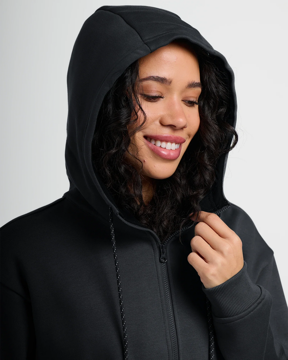 Women's Bamboo Northcoast Fleece Anorak - Black