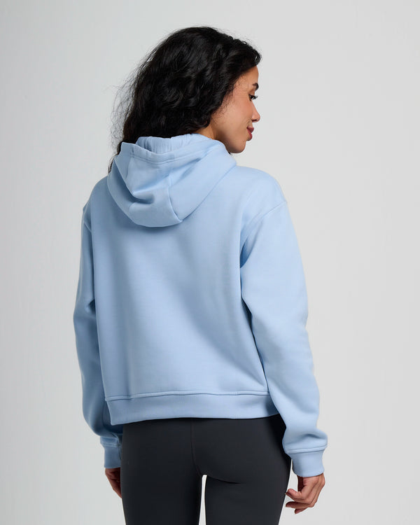 Women's Bamboo Northcoast Fleece Anorak - Clear Sky