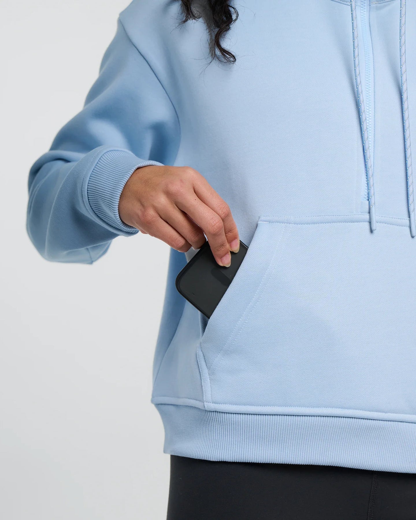 Women's Bamboo Northcoast Fleece Anorak - Clear Sky