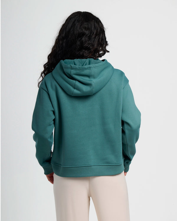 Women's Bamboo Northcoast Fleece Anorak - Sea Pine
