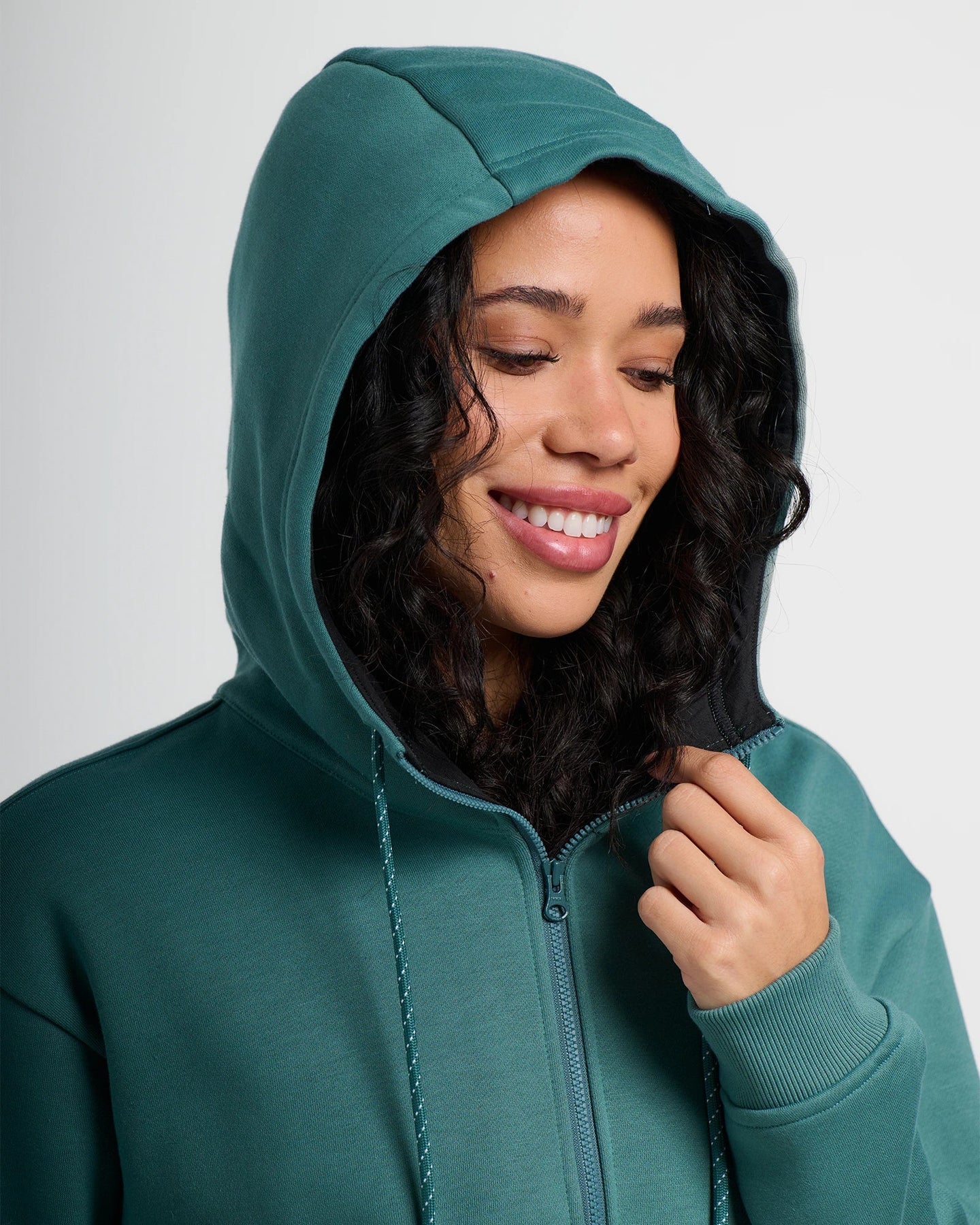 Women's Bamboo Northcoast Fleece Anorak - Sea Pine