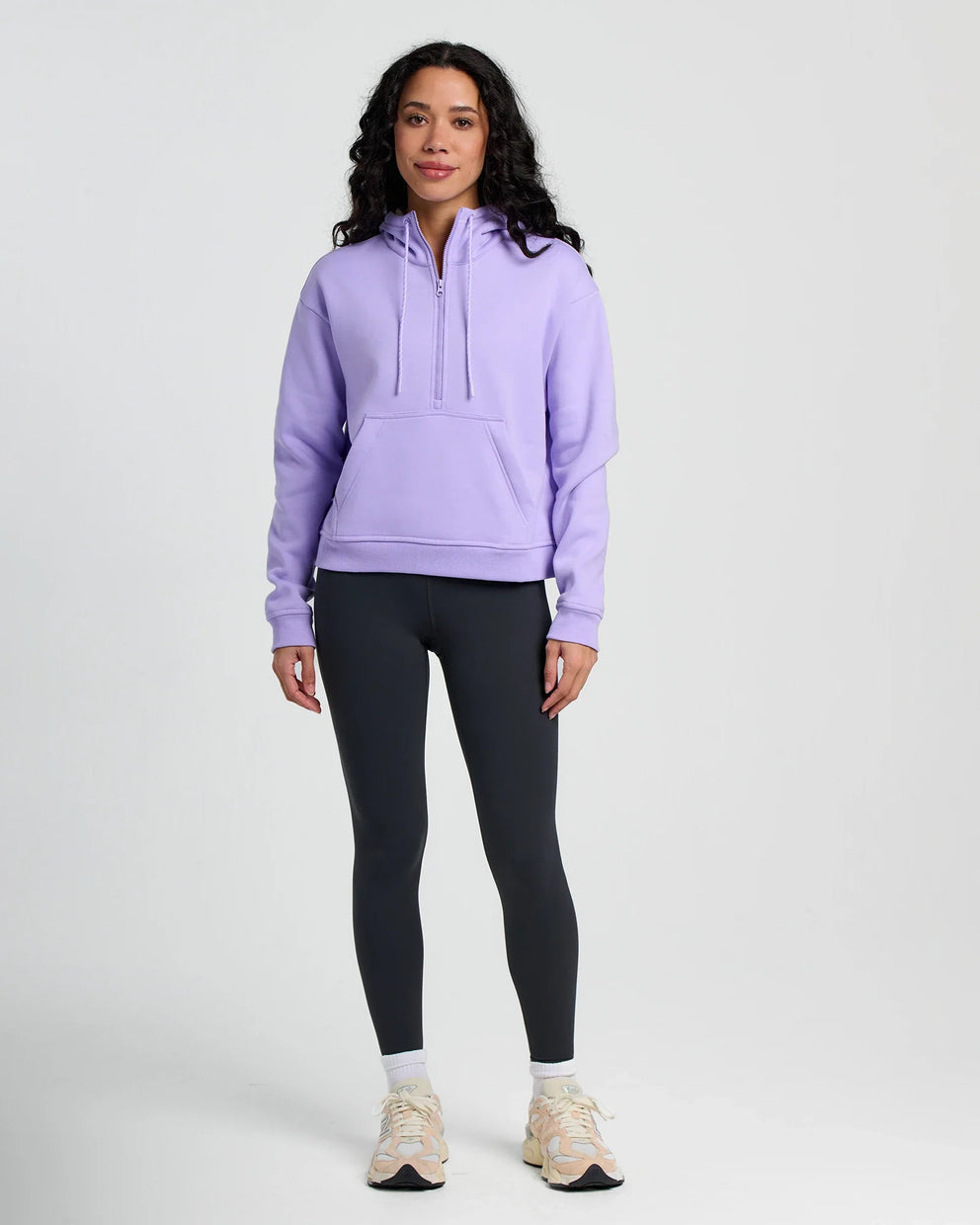 Women's Bamboo Northcoast Fleece Anorak - Bright Lavender