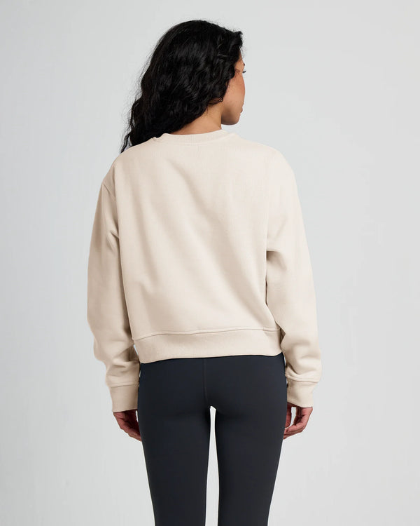 Women's Bamboo Northcoast Fleece Crew - Stone