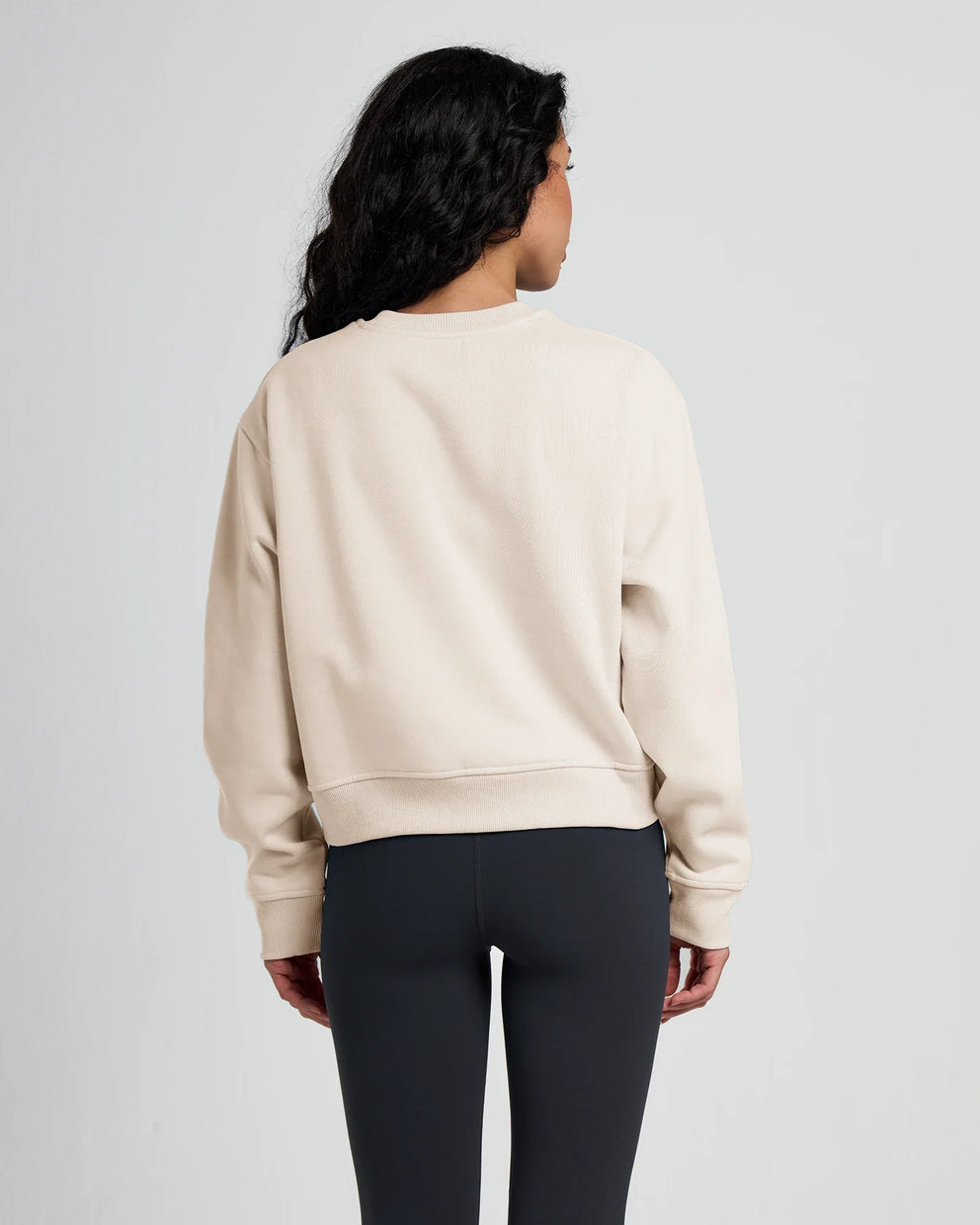 Women's Bamboo Northcoast Fleece Crew - Stone