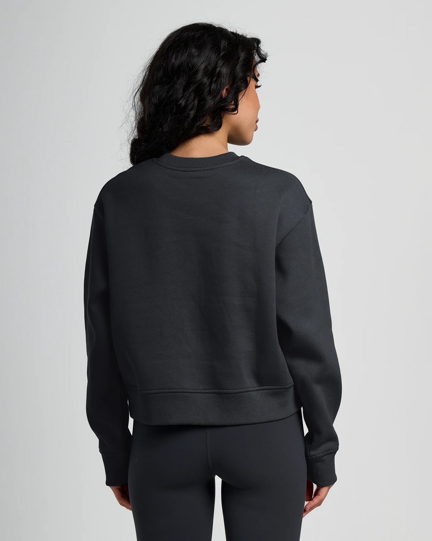Women's Bamboo Northcoast Fleece Crew - Black