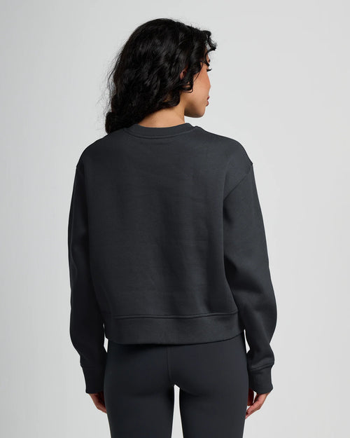 Women's Bamboo Northcoast Fleece Crew - Black
