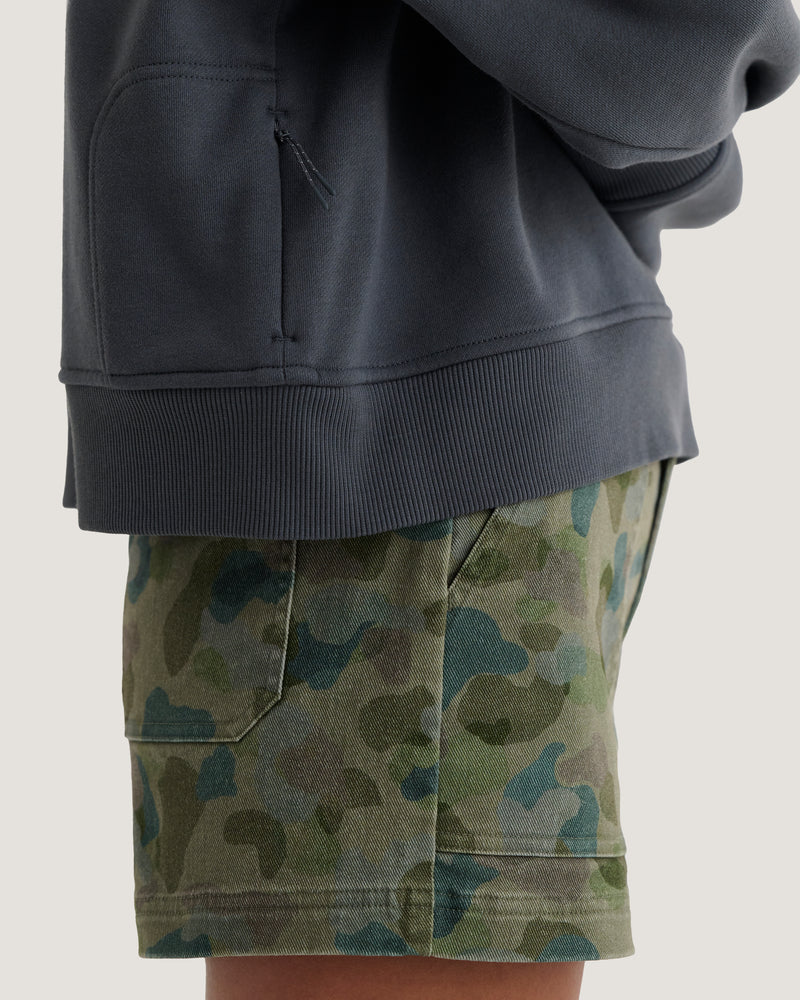 Women's Bamboo Northcoast Fleece Crew - Storm Cloud