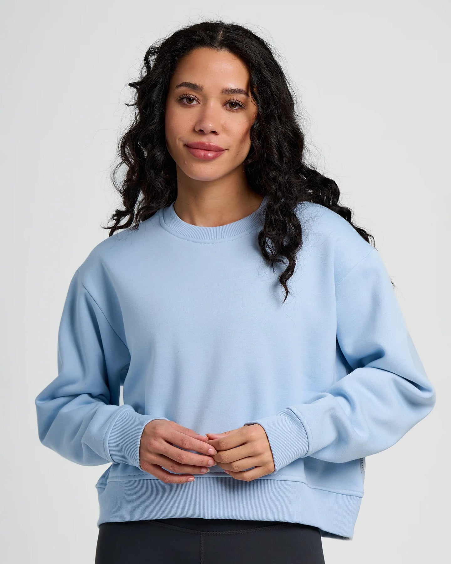 Women's Bamboo Northcoast Fleece Crew - Clear Sky