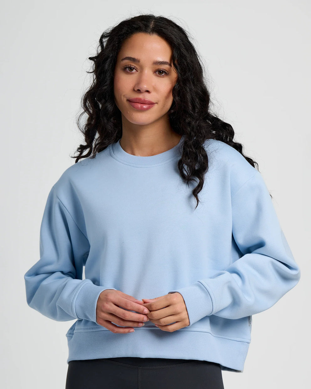 Women's Bamboo Northcoast Fleece Crew - Clear Sky