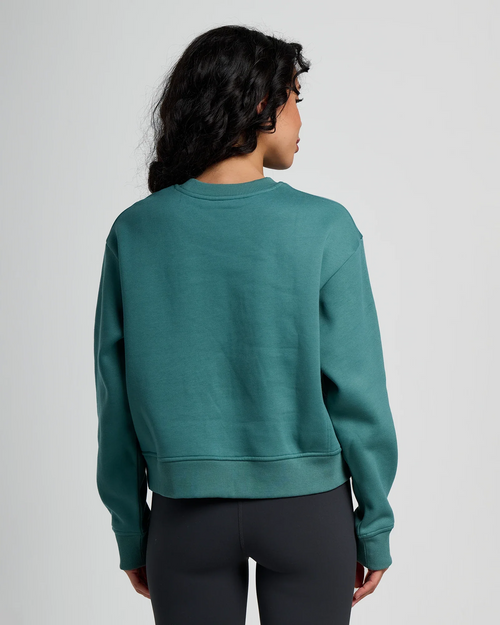 Women's Bamboo Northcoast Fleece Crew - Sea Pine