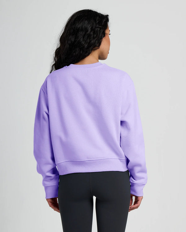 Women's Bamboo Northcoast Fleece Crew - Bright Lavender
