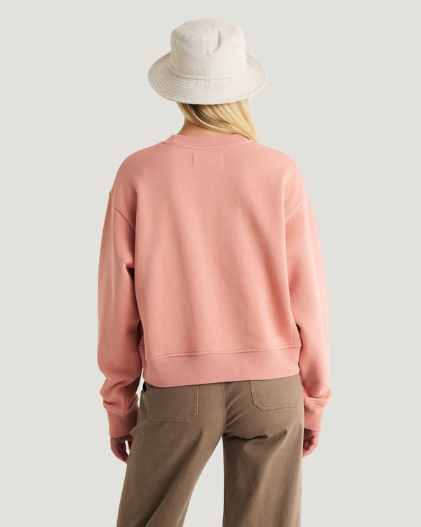 Women's Bamboo Northcoast Fleece Crew - Shell
