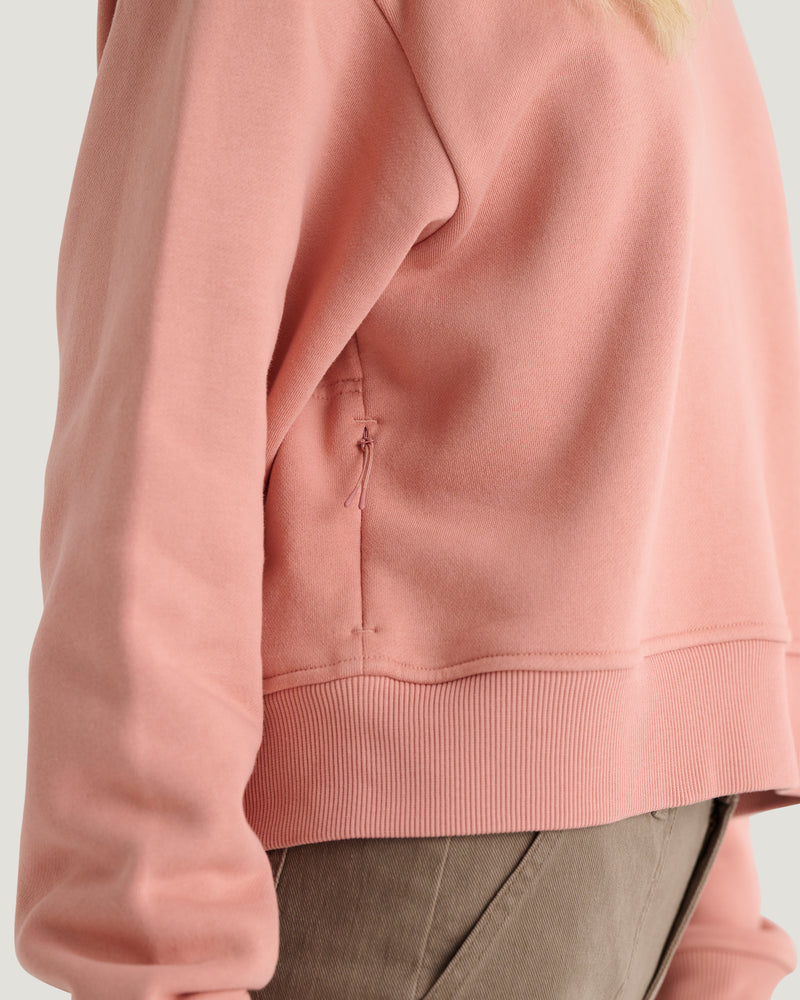 Women's Bamboo Northcoast Fleece Crew - Shell