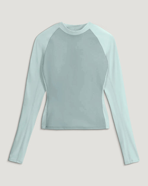 Women's Offshore Rash Guard - Ocean Mist / Tropic Sea
