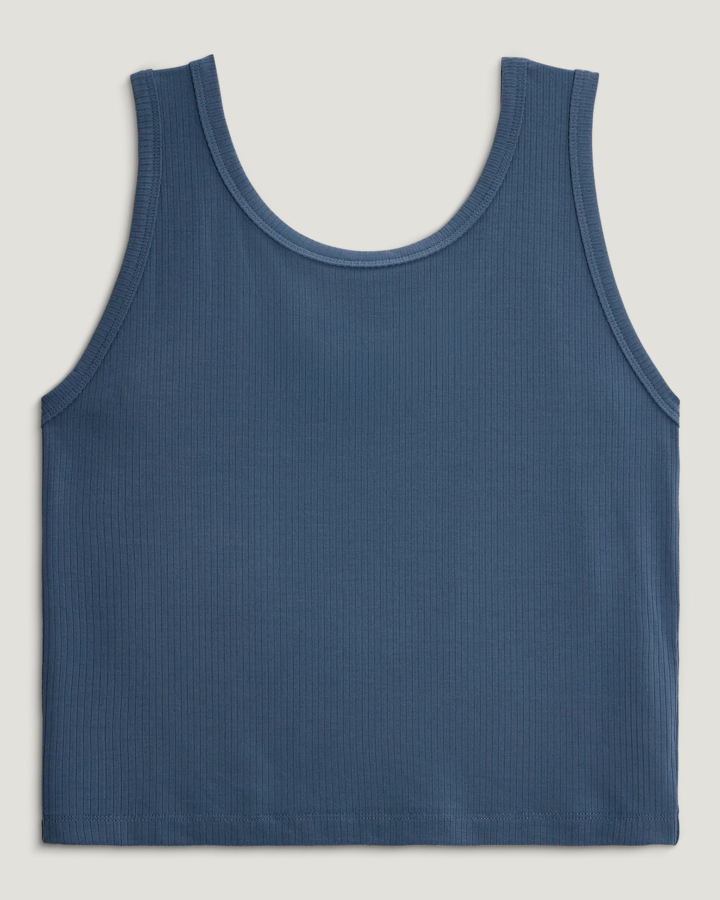 Women's Ribbed Bamboo Tank - Pacific Blue