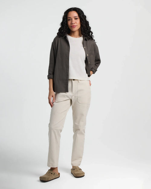 Women's Seawool Flannel Shirt - Dark Forest