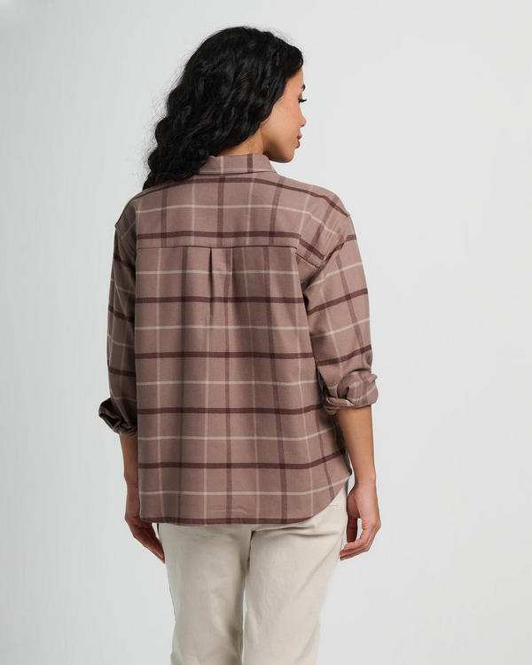 Women's Seawool Flannel Shirt - Fossil Plaid