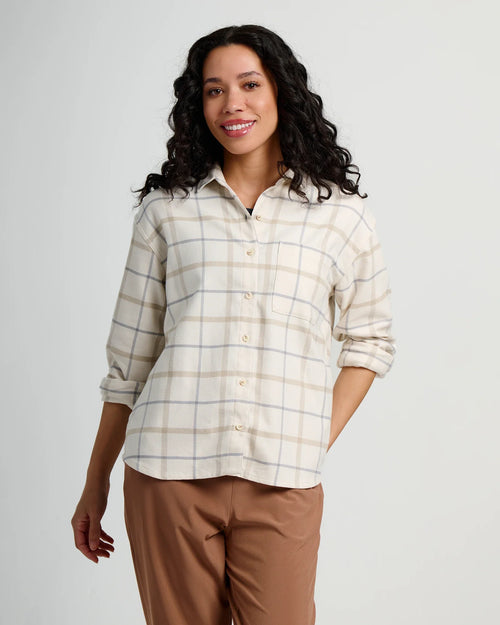 Women's Seawool Flannel Shirt - Birch Plaid
