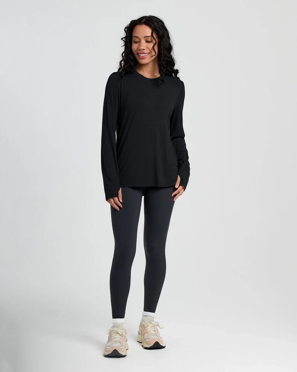 Women's Bamboo Shade Long Sleeve II - Black