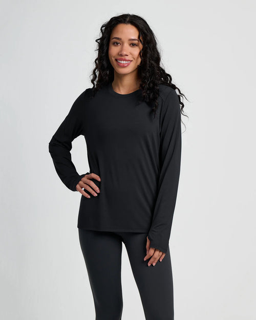 Women's Bamboo Shade Long Sleeve II - Black