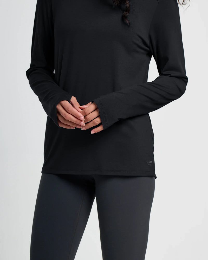 Women's Bamboo Shade Long Sleeve II - Black