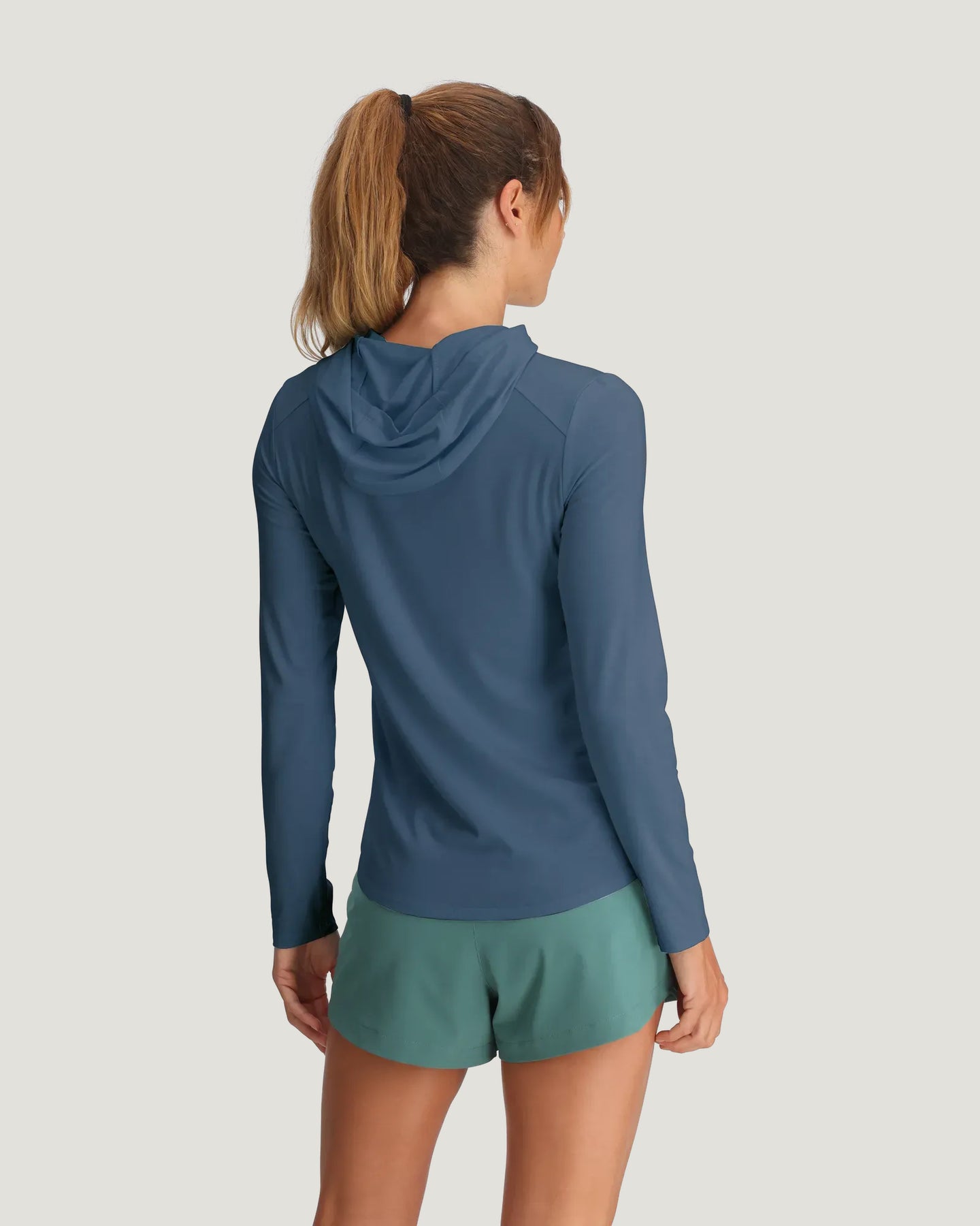 Women's Bamboo Shade Hoodie II - Pacific Blue