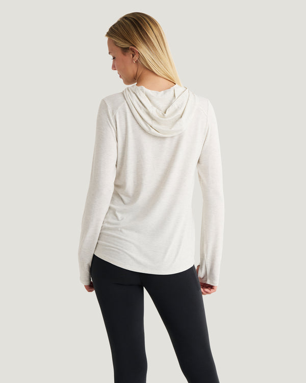Women's Bamboo Shade Hoodie II - Off White Heather