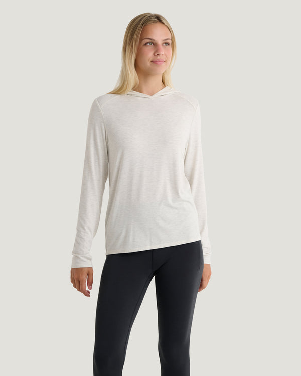 Women's Bamboo Shade Hoodie II - Off White Heather