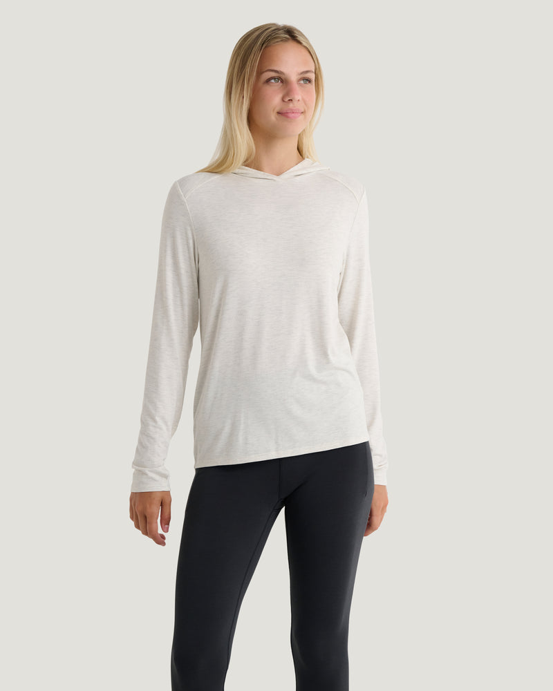 Women's Bamboo Shade Hoodie II - Off White Heather