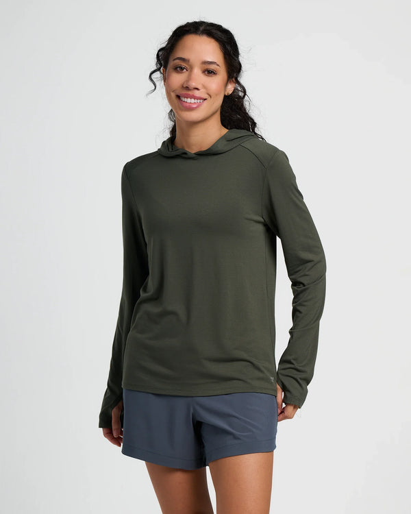 Women's Bamboo Shade Hoodie II - Dark Forest