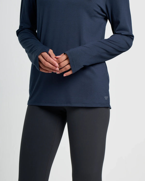 Women's Bamboo Shade Long Sleeve II - Deep Navy