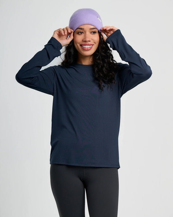 Women's Bamboo Shade Long Sleeve II - Deep Navy