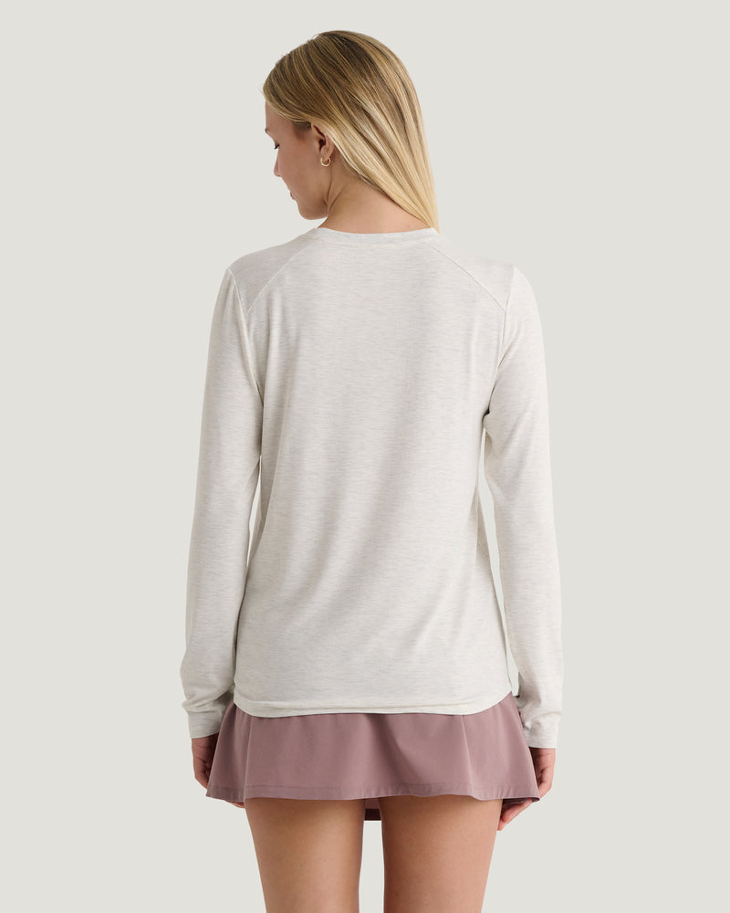 Women's Bamboo Shade Long Sleeve II - Off White Heather