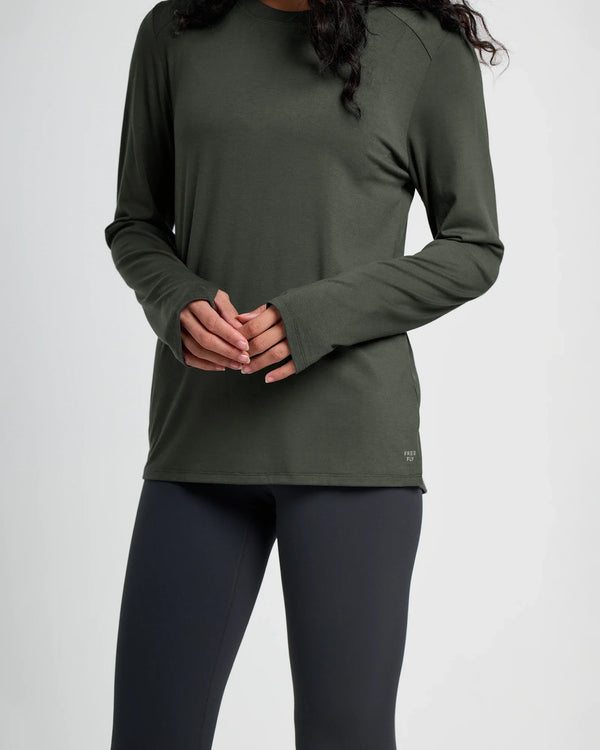 Women's Bamboo Shade Long Sleeve II - Dark Forest
