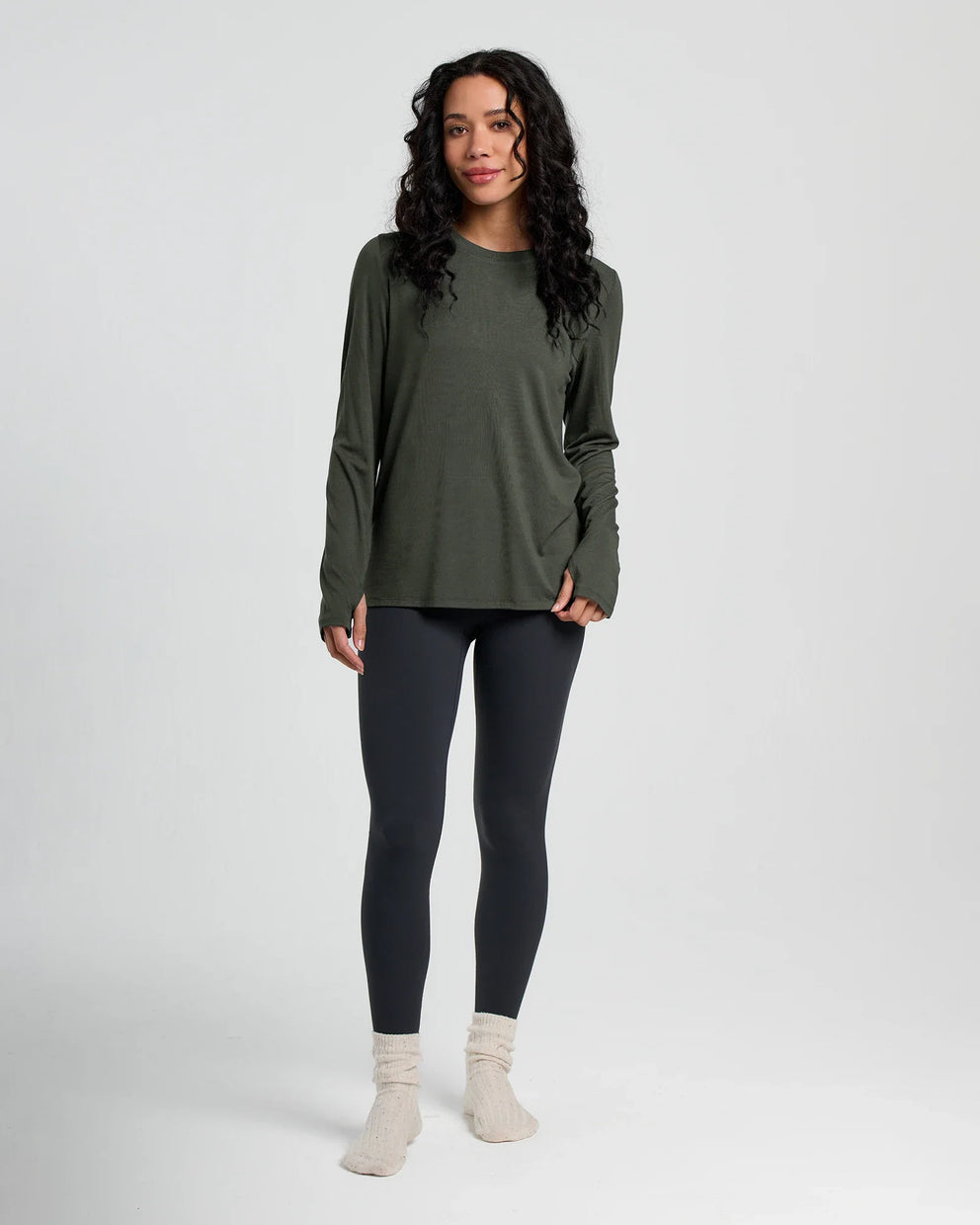 Women's Bamboo Shade Long Sleeve II - Dark Forest