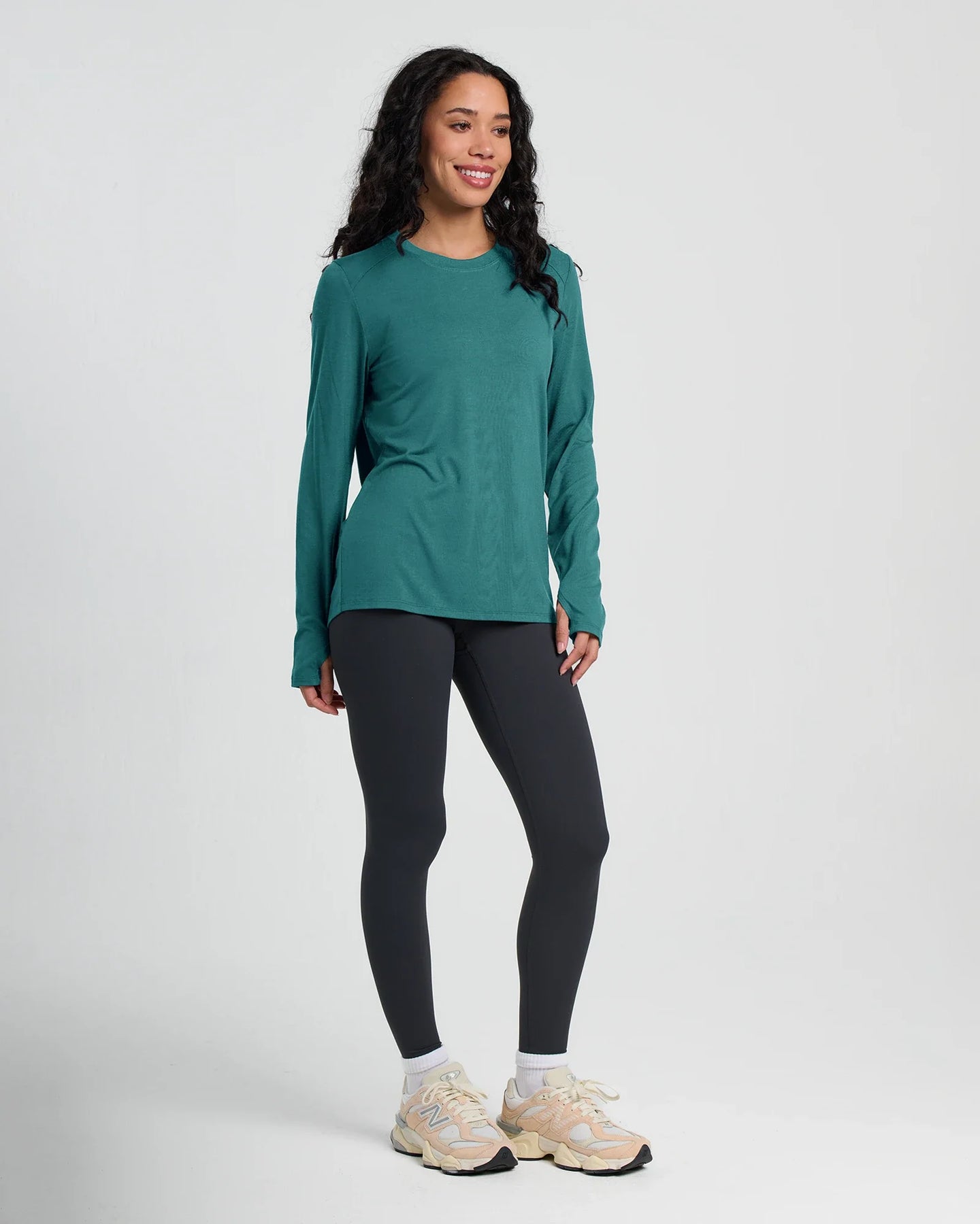 Women's Bamboo Shade Long Sleeve II - Sea Pine