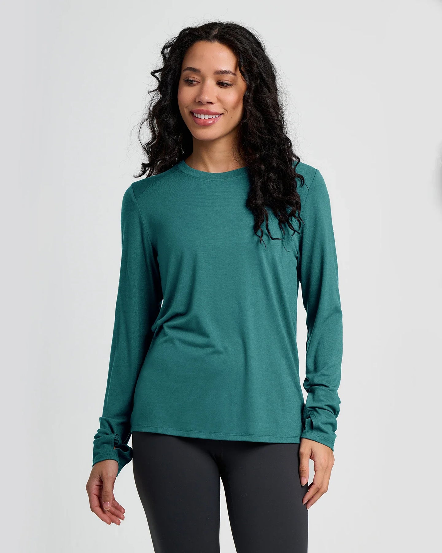 Women's Bamboo Shade Long Sleeve II - Sea Pine