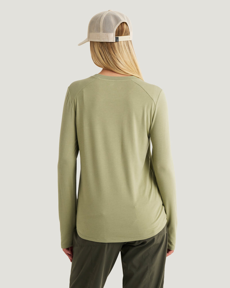 Women's Bamboo Shade Long Sleeve II - Tea