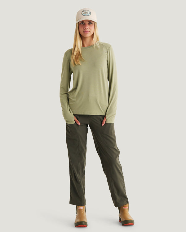 Women's Bamboo Shade Long Sleeve II - Tea
