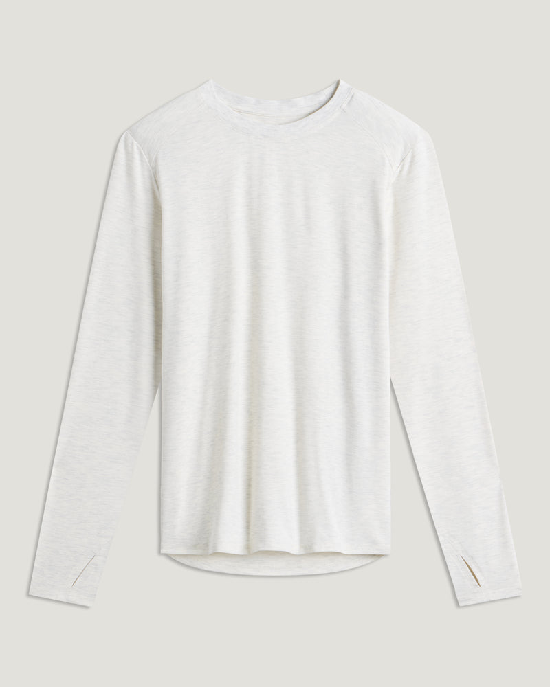 Women's Bamboo Shade Long Sleeve II - Off White Heather