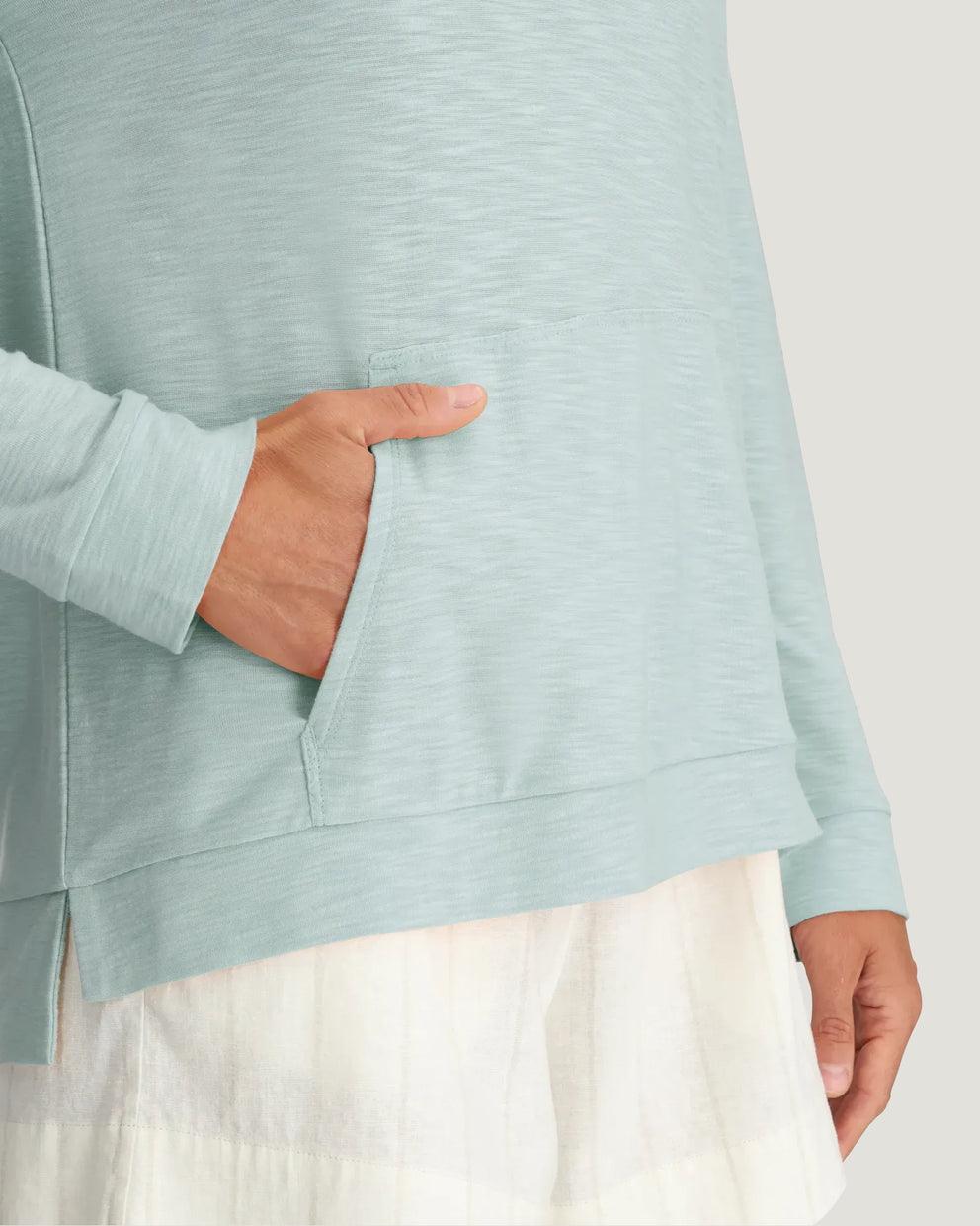 Women's Bamboo Slub Hoodie - Tropic Sea