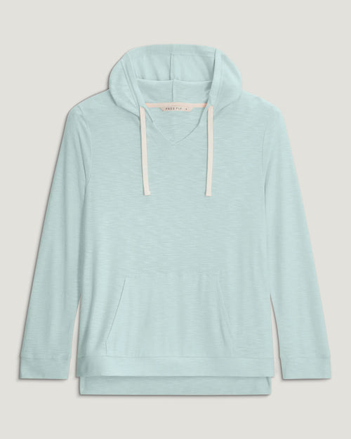 Women's Bamboo Slub Hoodie - Tropic Sea