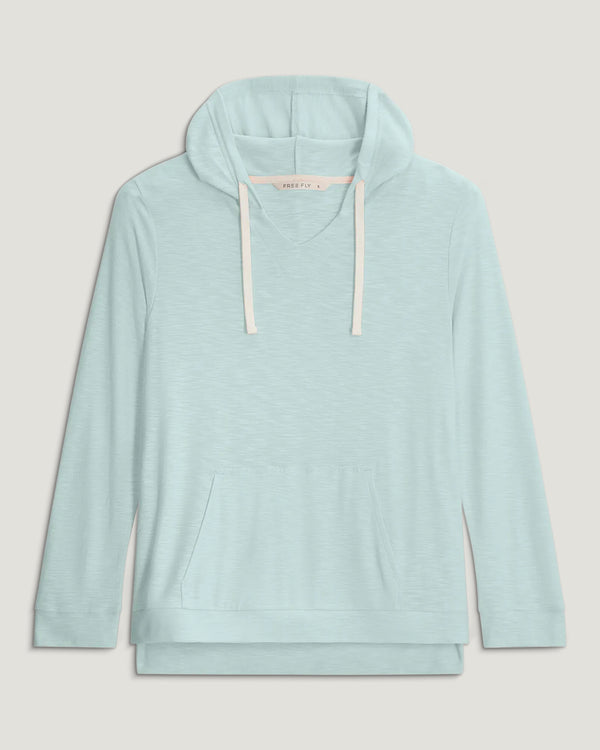 Women's Bamboo Slub Hoodie - Tropic Sea