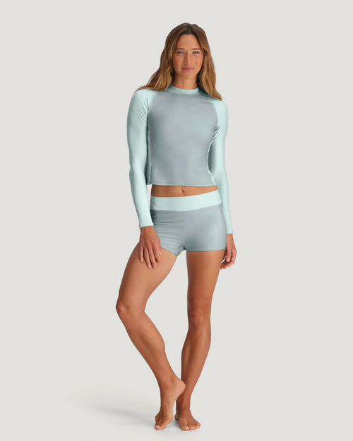 Women's Wavebound Surf Short - Ocean Mist / Tropic Sea